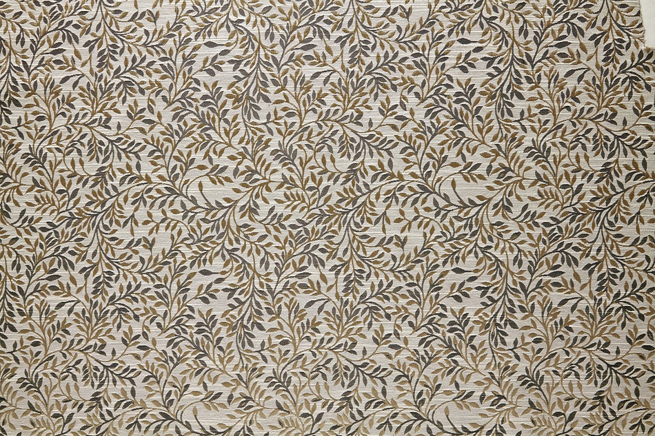 Beaumont Textiles Welcome Little Leaf Charcoal Fabric