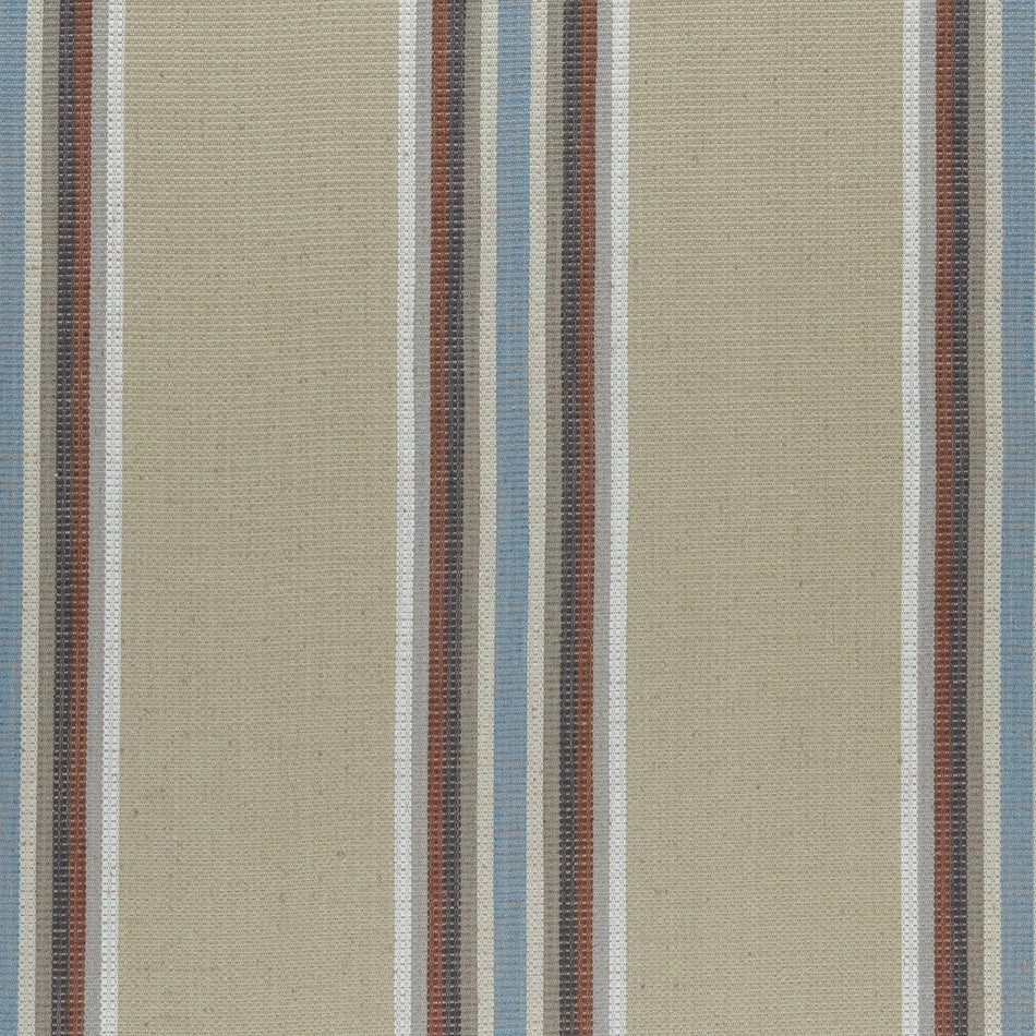Clarke & Clarke Amara Imani Cinnabar_Aqua Fabric