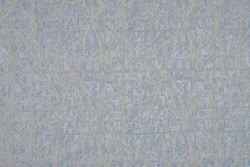 Beaumont Textiles Masquerade Hathaway Silver Blue Fabric