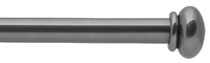 Bradley Steel Curtain Pole Waxed, Pebble
