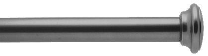 Bradley Steel Curtain Pole Waxed, Flared Disc
