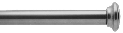 Bradley Steel Curtain Pole Polished, Flared Disc