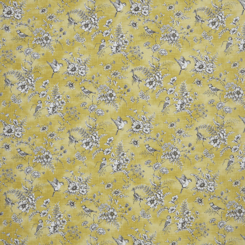 Iliv Forever Spring Finch Toile Buttercup Fabric
