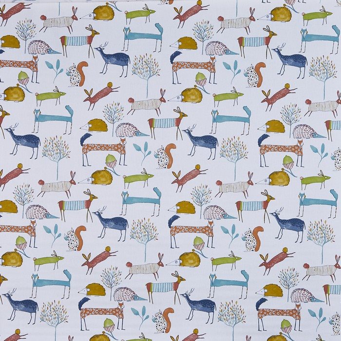 Prestigious Fresh Oh My Deer Marmalade Fabric