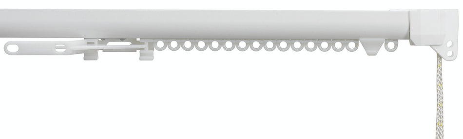 Silent Gliss 3840 Corded Curtain Track Matt White