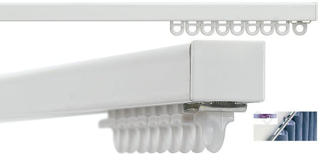 Silent Gliss 6465 Hand Drawn Silent Curtain Track Wave White