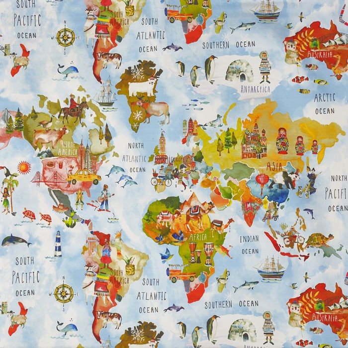 Prestigious My World Adventure Rainbow Fabric
