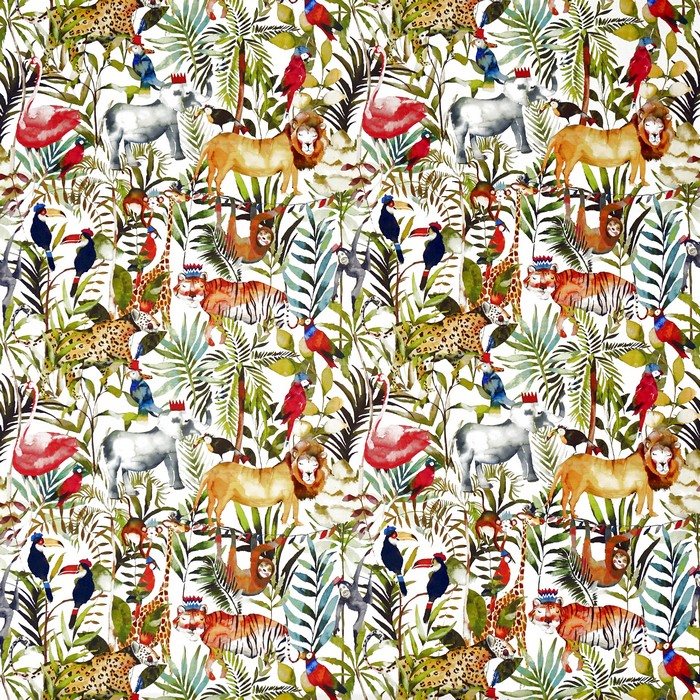 Prestigious My World King Of The Jungle Safari Fabric