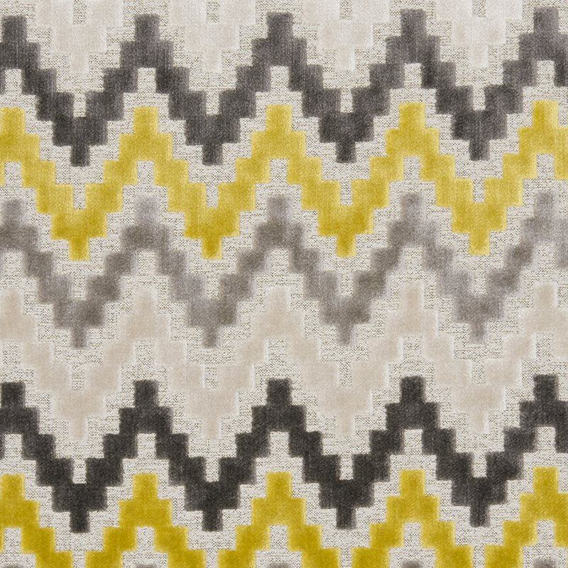 Clarke & Clarke Manhattan Empire Chartreuse Fabric
