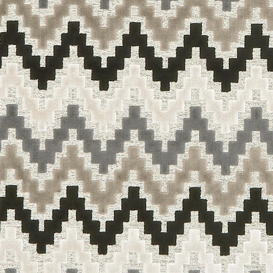 Clarke & Clarke Manhattan Empire Ebony Fabric