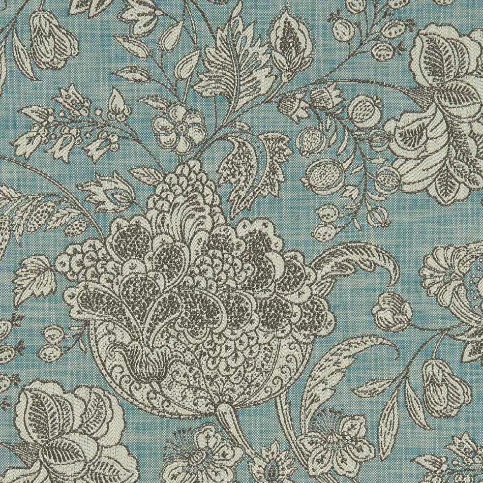 Clarke & Clarke Heritage Woodsford Teal Fabric