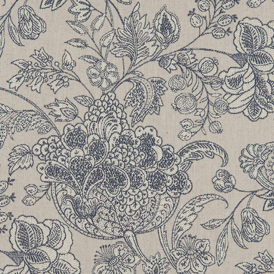 Clarke & Clarke Heritage Woodsford Denim Fabric