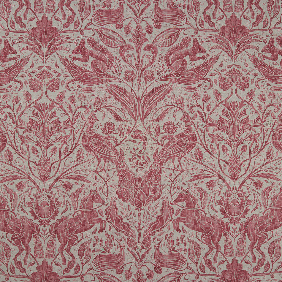 Studio G Country Garden Forest Trail Raspberry Fabric