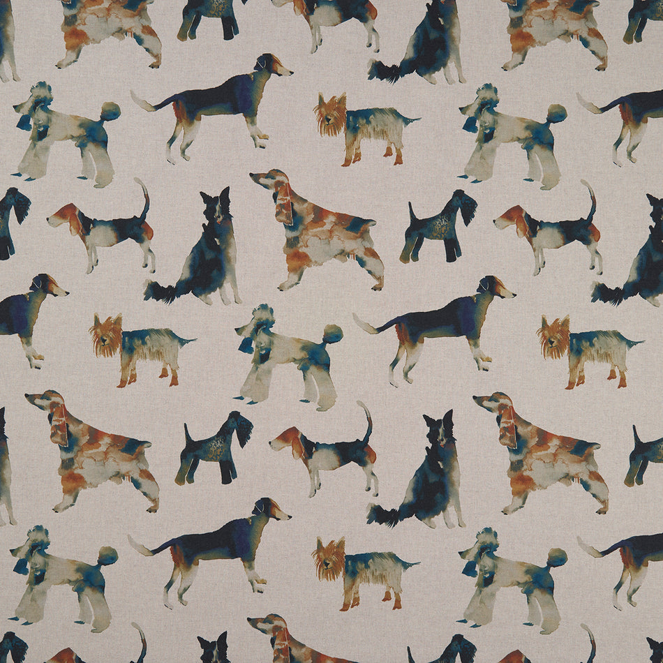 Studio G Country Garden Walkies Linen Fabric