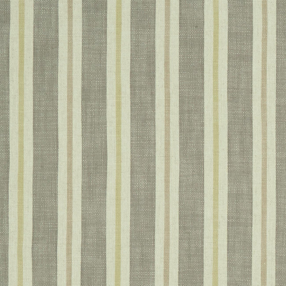 Clarke & Clarke Castle Garden Sackville Stripe Citron_Natural Fabric