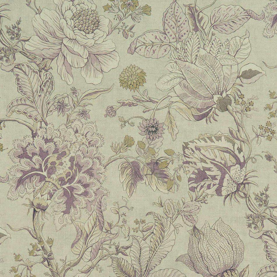 Clarke & Clarke Castle Garden Sissinghurst Heather_Olive Fabric