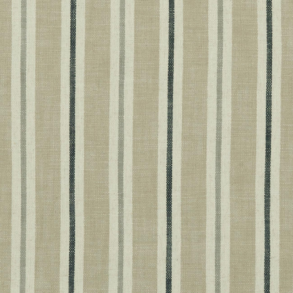 Clarke & Clarke Castle Garden Sackville Stripe Natural Fabric