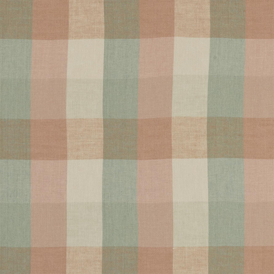 Clarke & Clarke Castle Garden Austin Check Mineral_Blush Fabric