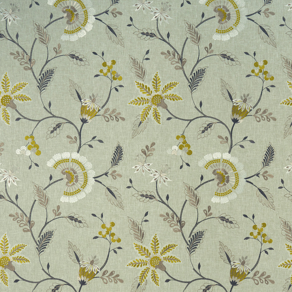 Clarke & Clarke Halcyon Delamere Chartreuse Fabric