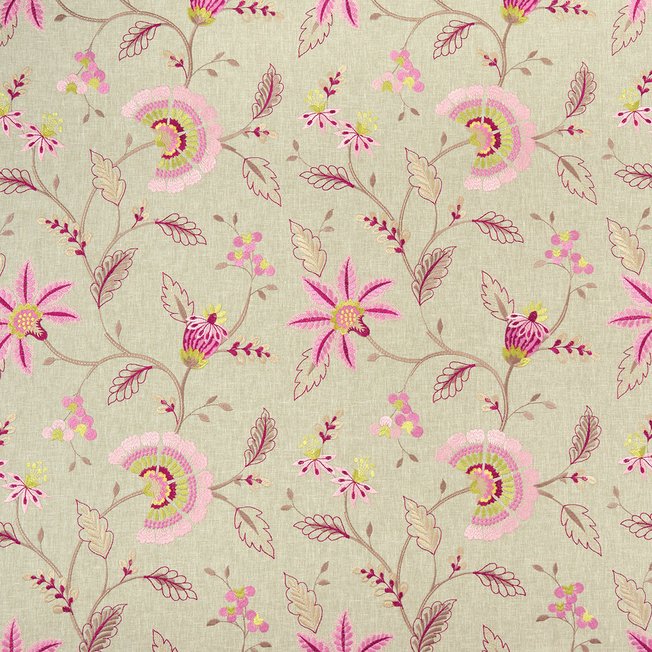 Clarke & Clarke Halcyon Delamere Raspberry Fabric