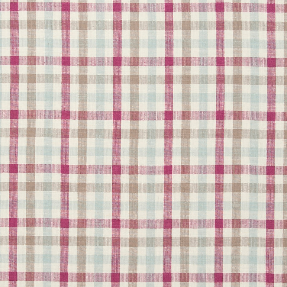Clarke & Clarke Manor House Hatfield Raspberry Fabric