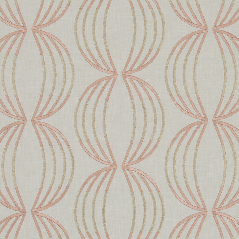 Clarke & Clarke Lusso Carraway Rose Gold Fabric