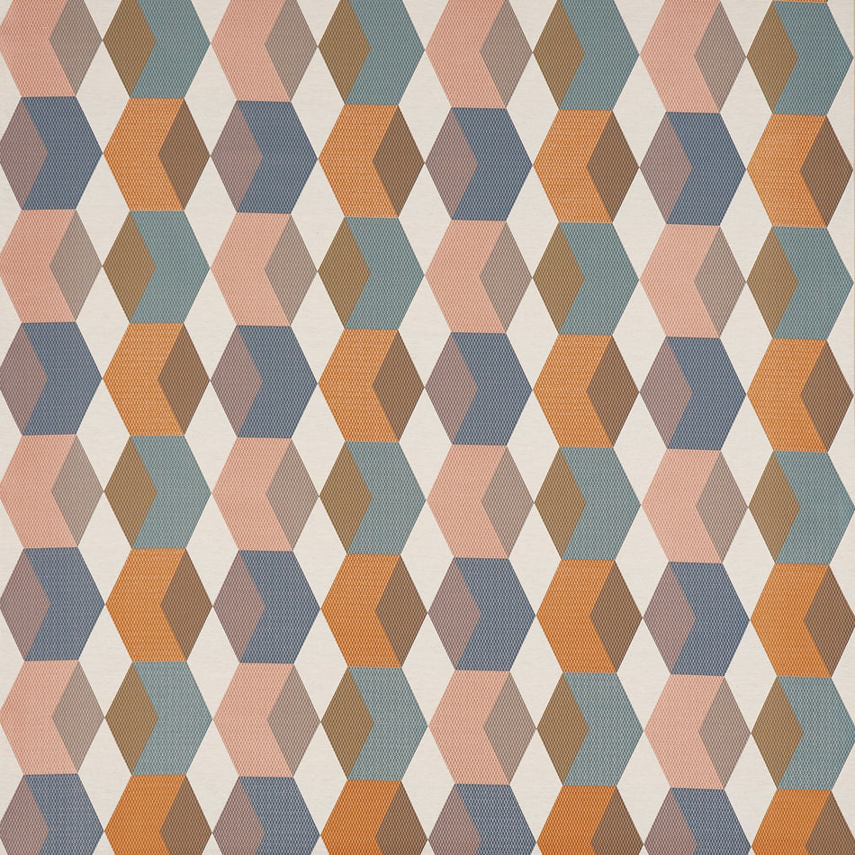 Prestigious Abstract Interlock Auburn Fabric