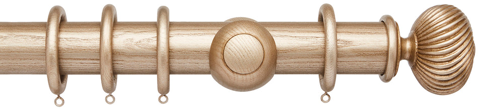 Ashbridge 45mm Wood Pole, Champagne Gold, Seizincote