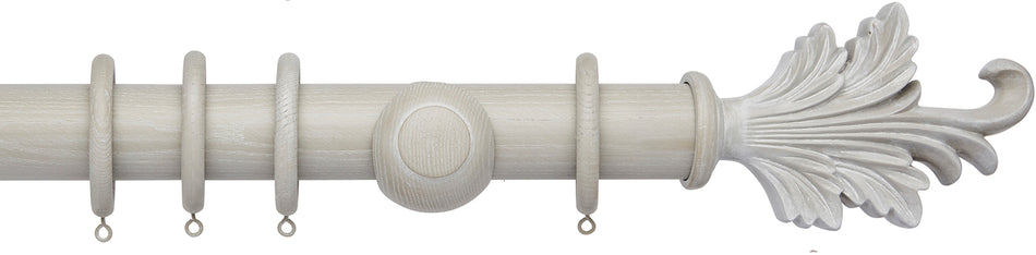 Ashbridge 45mm Wood Pole, Heritage Grey, Tatton