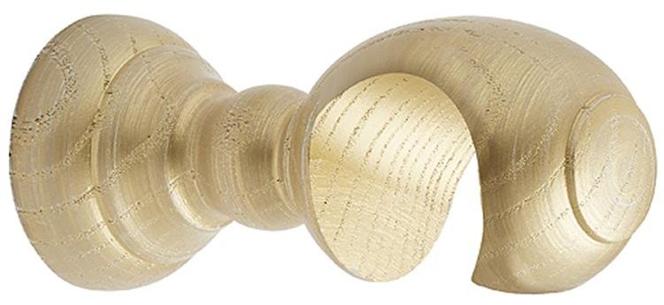 Ashbridge 45mm Wood Clasp Bracket, Gold over White