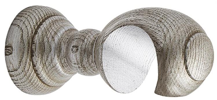 Ashbridge 45mm Wood Clasp Bracket, Baroque Silver