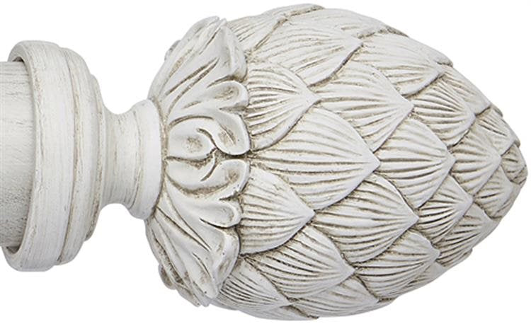 Ashbridge 45mm Pole Kew Finial, Parchment White