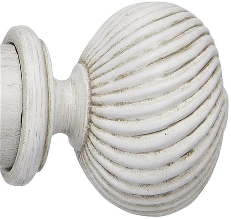Ashbridge 45mm Pole Seizincote Finial, Parchment White