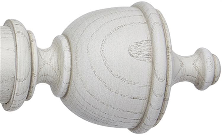 Ashbridge 45mm Pole Chatsworth Finial, Parchment White