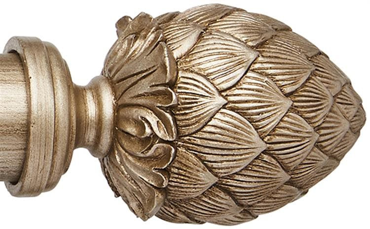 Ashbridge 45mm Pole Kew Finial, Champagne Gold