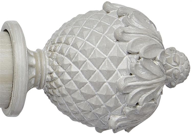 Ashbridge 45mm Pole Botanical Finial, Heritage Grey
