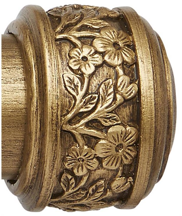 Ashbridge 45mm Pole Claremont Finial, Baroque Gold