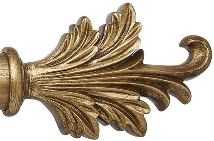 Ashbridge 45mm Pole Tatton Finial, Baroque Gold