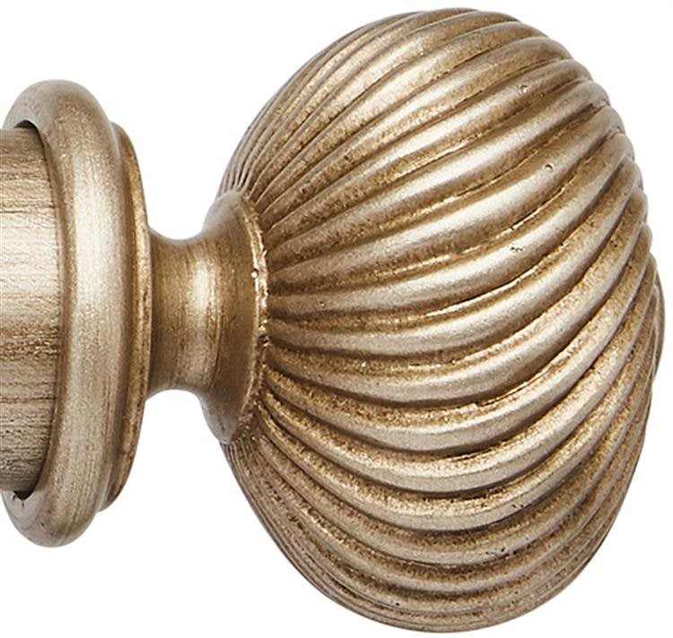 Ashbridge 45mm Pole Seizincote Finial, Champagne Gold