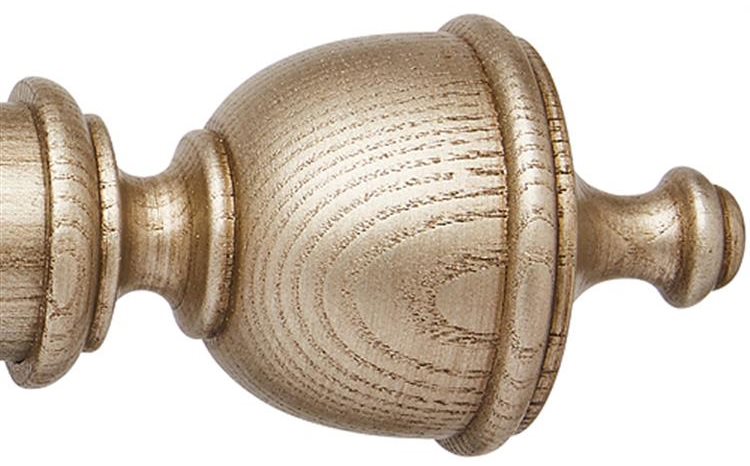 Ashbridge 45mm Pole Chatsworth Finial, Champagne Gold