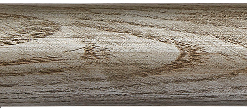 Ashbridge 45mm Wood Pole only, Baroque Silver