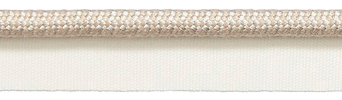 Hallis Opulent Trim Flanged Cord 6mm Champagne