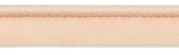 Hallis Opulent Trim Velvet Flanged Cord 5mm Champagne