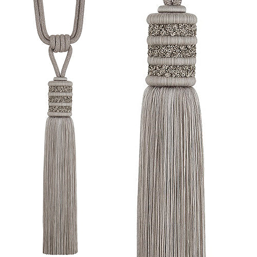 Hallis Opulent Tassel Tieback Silver