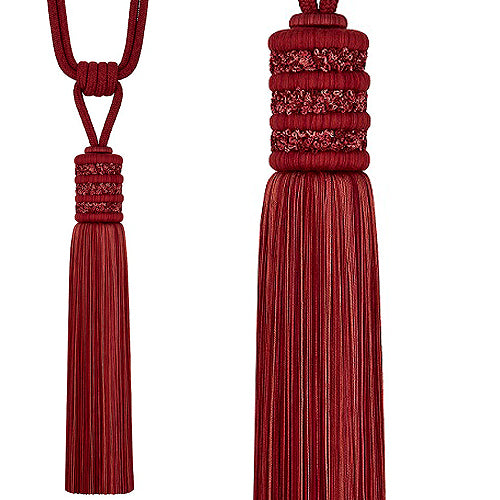 Hallis Opulent Tassel Tieback Rouge