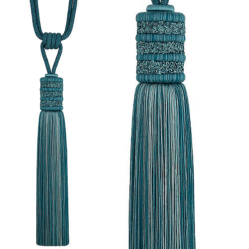 Hallis Opulent Tassel Tieback Teal