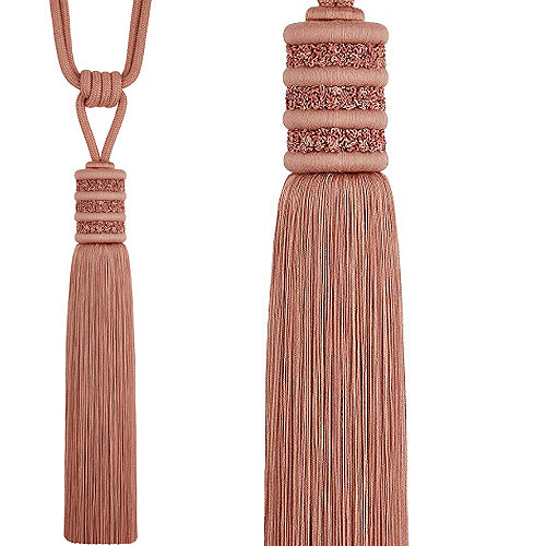 Hallis Opulent Tassel Tieback Blush