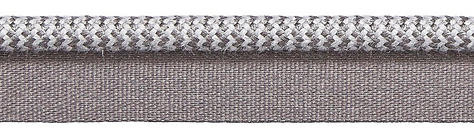 Hallis Opulent Trim Flanged Cord 6mm Silver