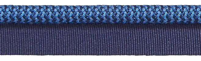 Hallis Opulent Trim Flanged Cord 6mm Indigo