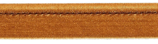 Hallis Opulent Trim Velvet Flanged Cord 5mm Gold
